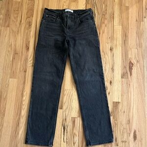 Abercrombie straight mid rise jeans